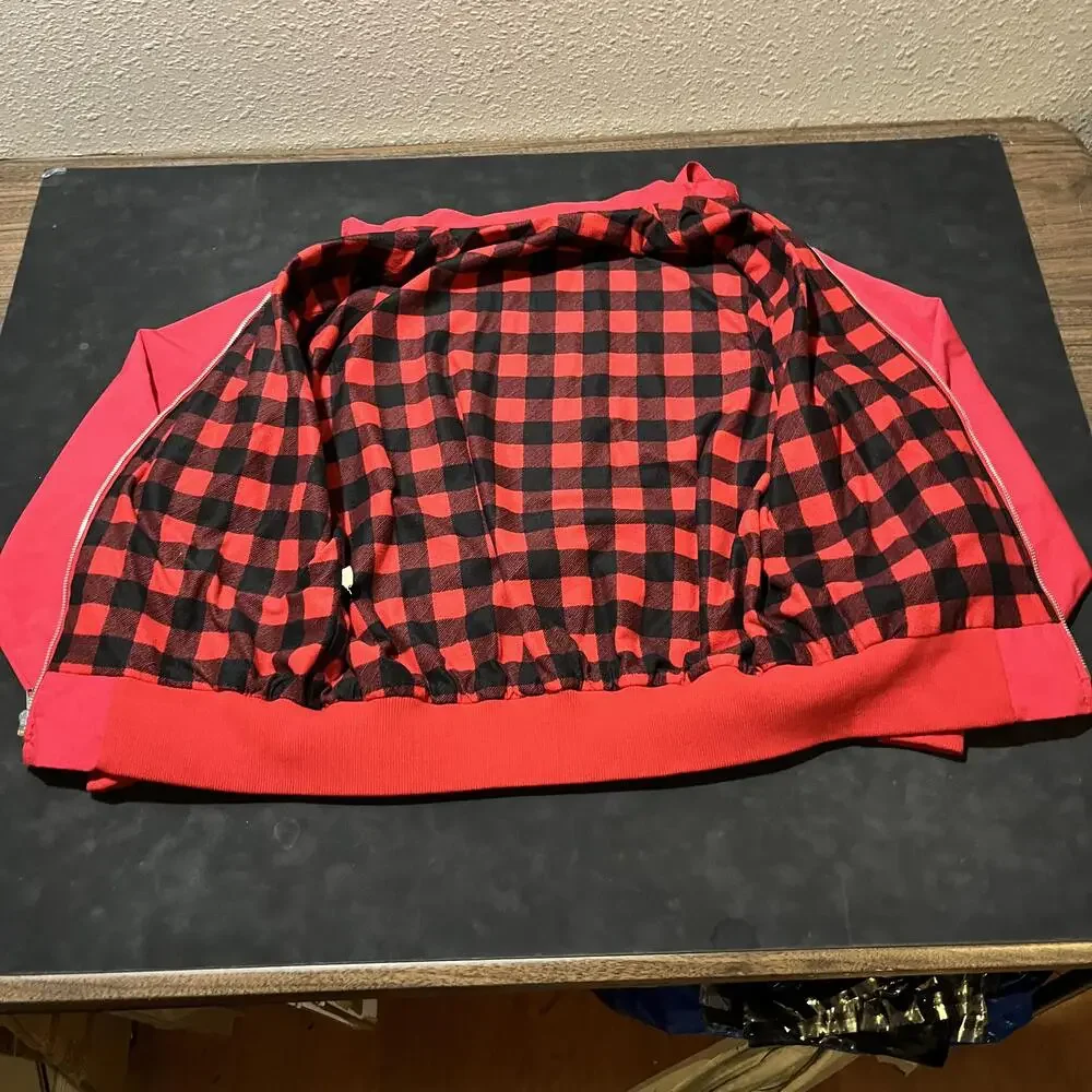 King Louis Vintage Bomber Jacket Cafe Racer 70s Buffalo Plaid Harrington USA